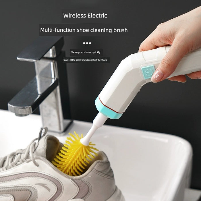 Electric Brush Shoes Machine Brush Silicone Shoes Can Be Brushed inside and outside Handy Gadget Portable Rechargeable Multifunctional Handheld Shoes Cleaning Machine