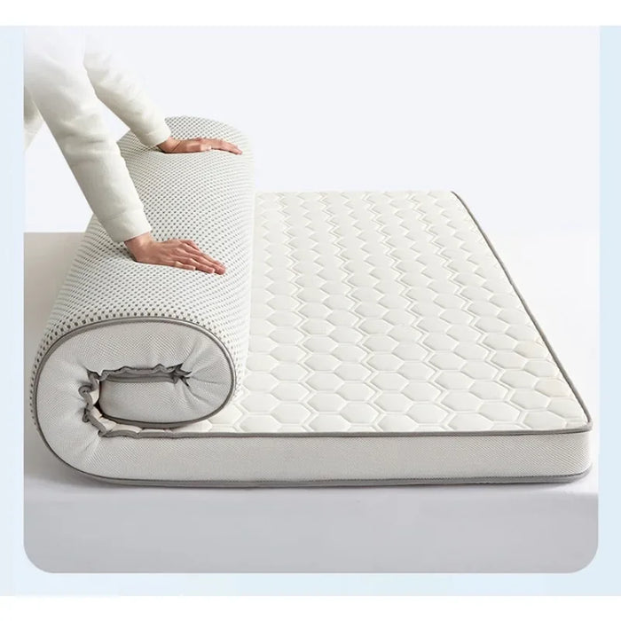 Breathable Antibacterial Cushion Mattress Toppers, Soft Fiber Bed Mattress, Comfortable Mattress, Quilt Mats Toppers Memory Foam