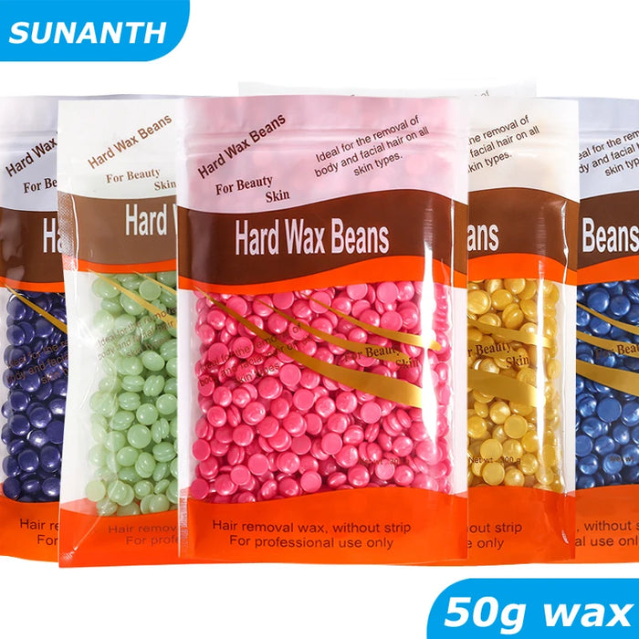 50g/200g/300g Hard Wax Beans Heating Machine Hair Removal Machine Wax Melting PotHot Film Painless Waxing Unisex Hair Removal