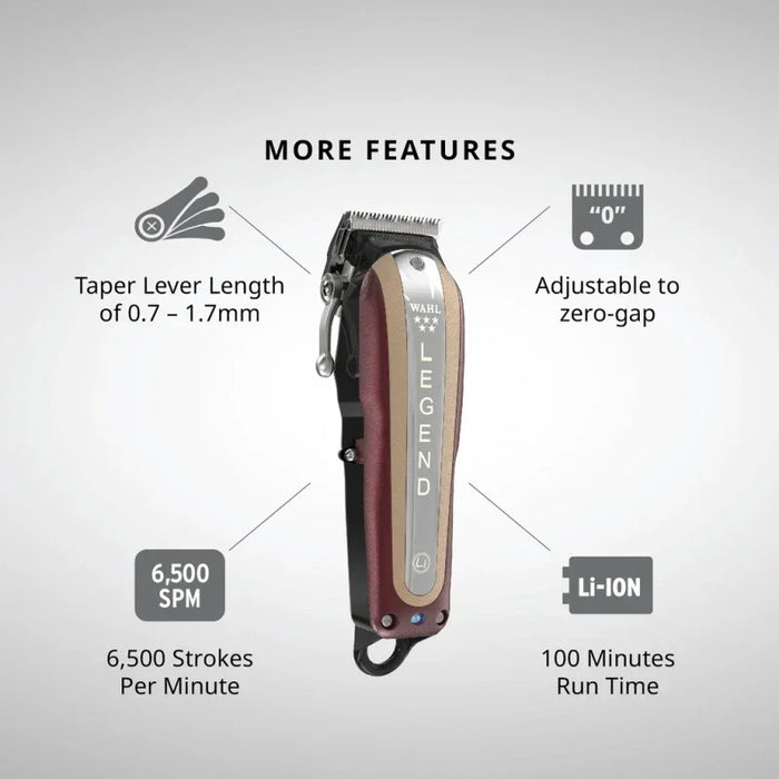 Original WAHL Clipper Original 5-Star Series Cordless Legend Hair Clipper #Wahl 8594