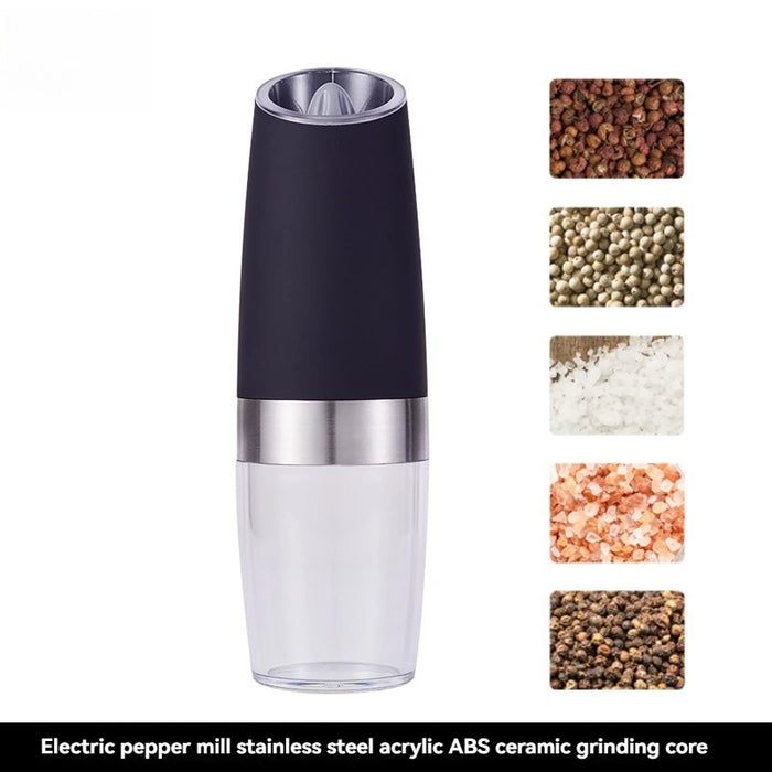 Electric Pepper Mill Stainless Steel Automatic Gravity Induction Salt and Pepper Grinder Adjustable Coarseness Grinder Tools