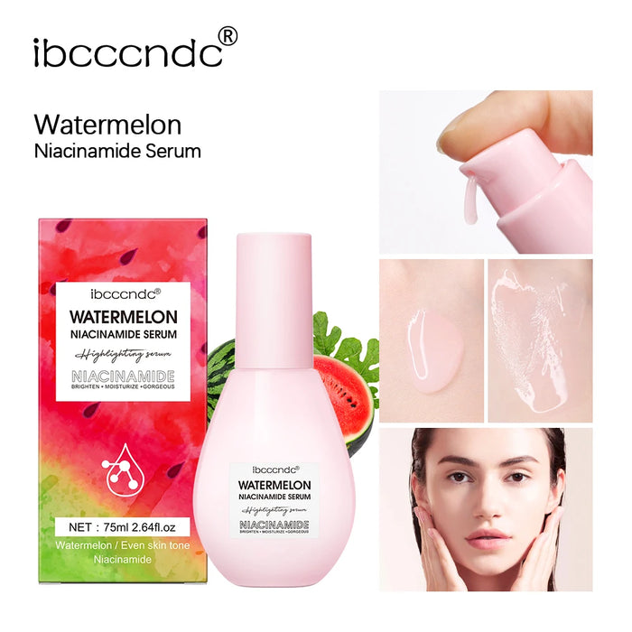 ibcccndc New Watermelon nicotinamide Light Bulb Essence Moisturizing Skin Brightening Face Brightening Essence