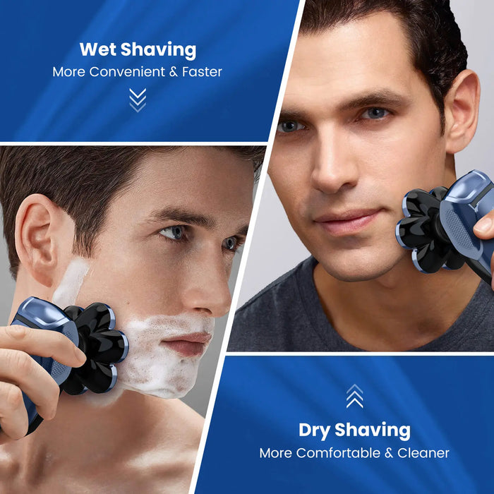 Sejoy 5in1 Electric Shavers Hair Clipper For Bald Men 7d Floating Head Detachable Men's Electric Hair Cutting Shaver Trimmer