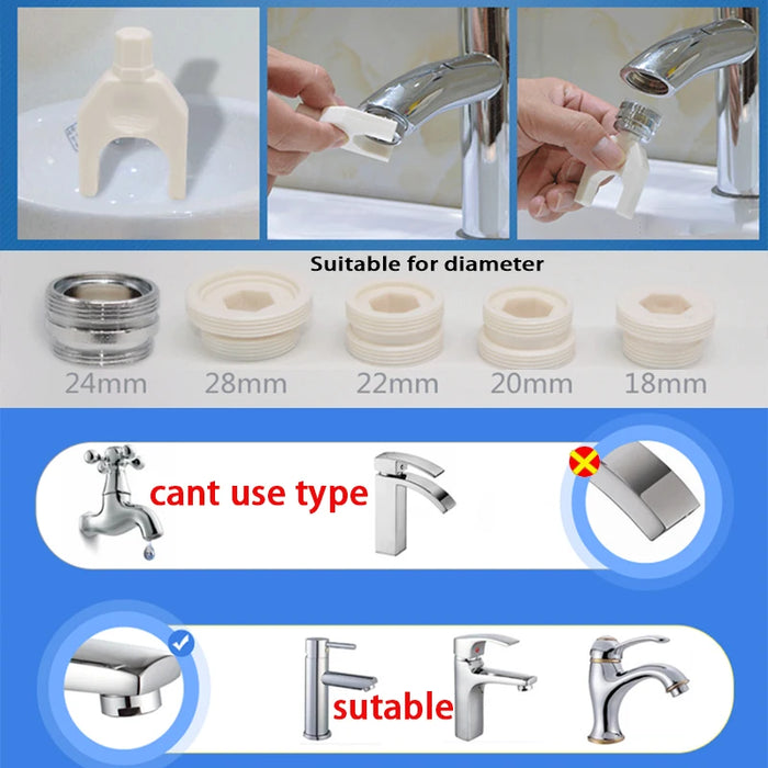 Tackore Faucet Water Dental Flosser Oral Irrigator Jet Brush Teeth Whitening Toothbrush Cleaning Oral Irrigator