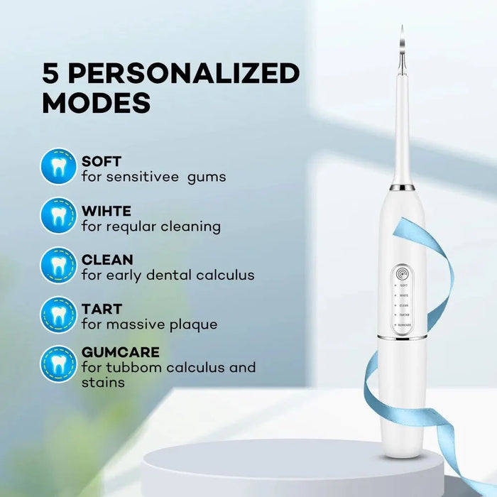 Electric Toothbrush 5 Gear Modes Wireless Plaque Dental Organic Teeth Whitening Kit Calculus Scaler Dental Mirror for Teeth