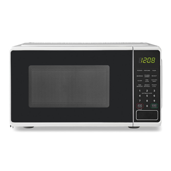 0.7 cu. ft. Countertop Microwave Oven, 700 Watts, Black, New, LED Display, Kitchen Timer, Household Tabletop Microwave Oven