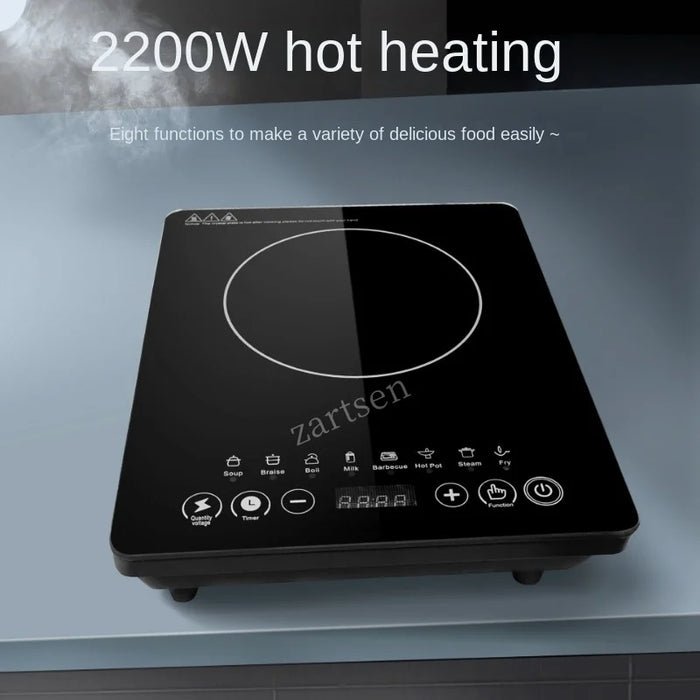 Electric Induction Cooker Waterproof High Power Magnetic Induction Cooker Intelligent Hot Pot Stove Induction Cooktop