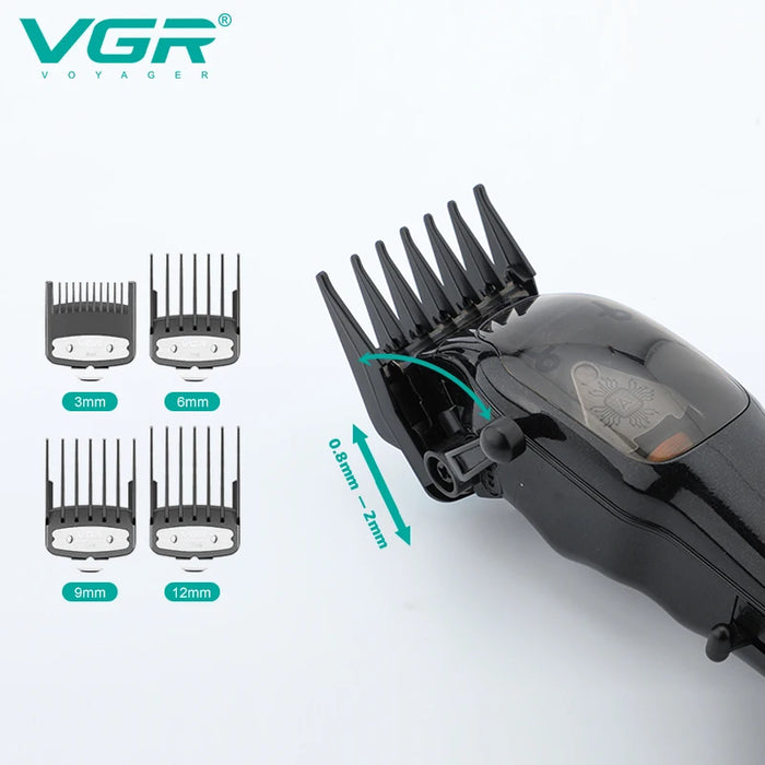 VGR Hair Clipper Professional Hair Cutting Machine Cordless Hair Trimmer Electric Barber Haircut Trimmer for Men V 653