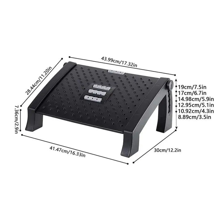 Desk Feet Rest Under Desk Foot Stool Step Stool Stable Structure Foot Support Discomfort Relief Easy To Clean For Car Train