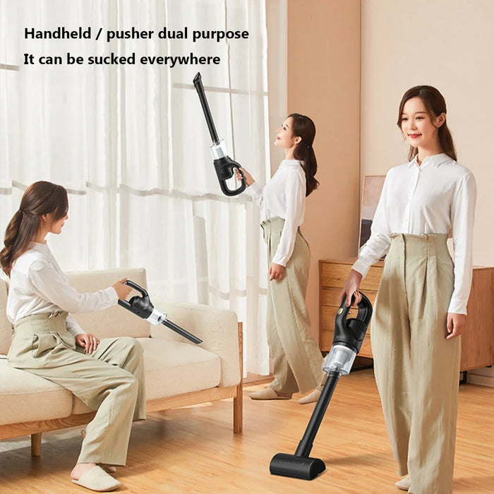 Portable Wireless Car Vacuum Strong Suction Wireless Car Vacuum Cleaner with Detachable Dust Box for Car Home Cleaning