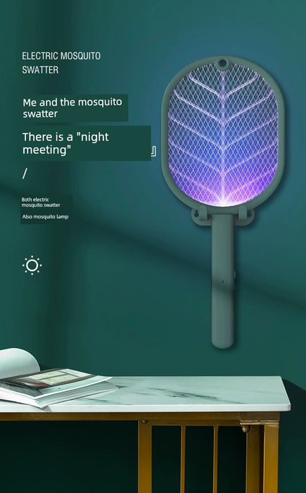 Cheap USB Charging Electric Mosquito Swatter Purple Light Mosquito Trap Mosquito Killer 2-in-1 Electric Mosquito Swatter Household Mosquito Killer