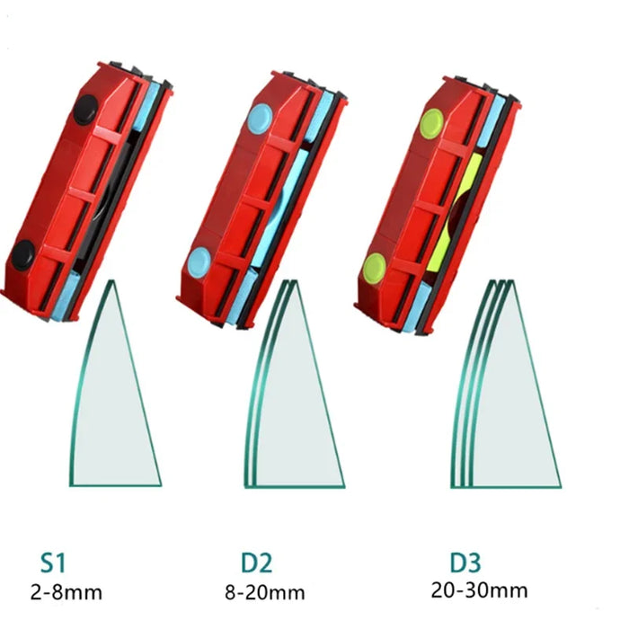 2024 Magnetic Window Cleaner Double-Sided Window Cleaning Glass Wiper Cleaning Tool For High-Rise Home Car Double Glazed Windows