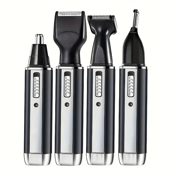 Electric nose hair trimmer with sideburns shaving function - Alecoy four in one precise design effortlessly creates a neat image