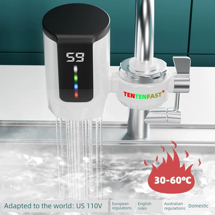 110V Outlet Installation-Free Electric Faucet Heater Instant Hot and Cold Water Faucet Miniture Water Heater Fast Hot