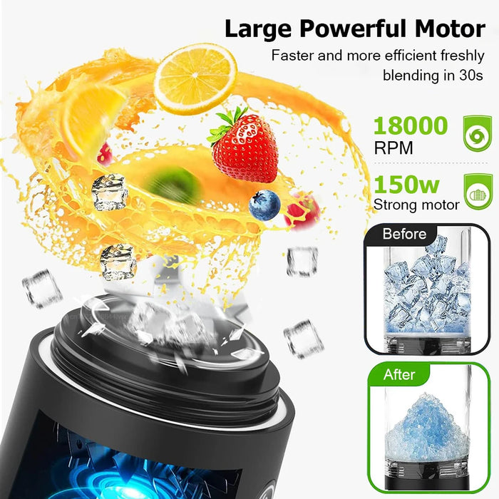 Mini Juice Blender Portable Juicer Rechargeable Smoothie Milkshake Maker Electric Juicer Portable Mixer For Fruit Orange