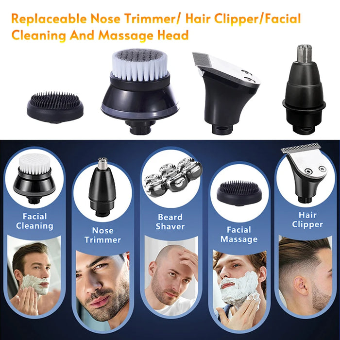 Replaceable 3D 4D 5D 6D 7D 8D 9D Floating Electric Shaver Head Spare Nose Trimmer Hair Clipper And Facial Cleaning Massage Head