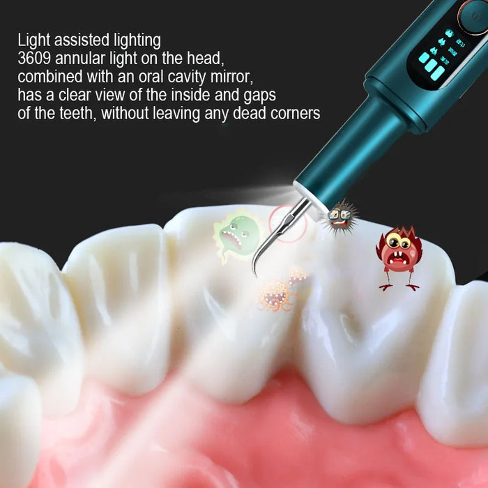 Xiaomi Youpin Ultrasonic Dental Scaler Stone Removal With Lights Dental Mirror LED Display Electric Teeth Plaque Cleaner Dental