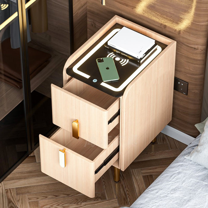 Narrow Smart Nightstands Modern Living Room Smart Small Bedside Table Wireless Charging Balcony Library Muebles Hotel Furnitur