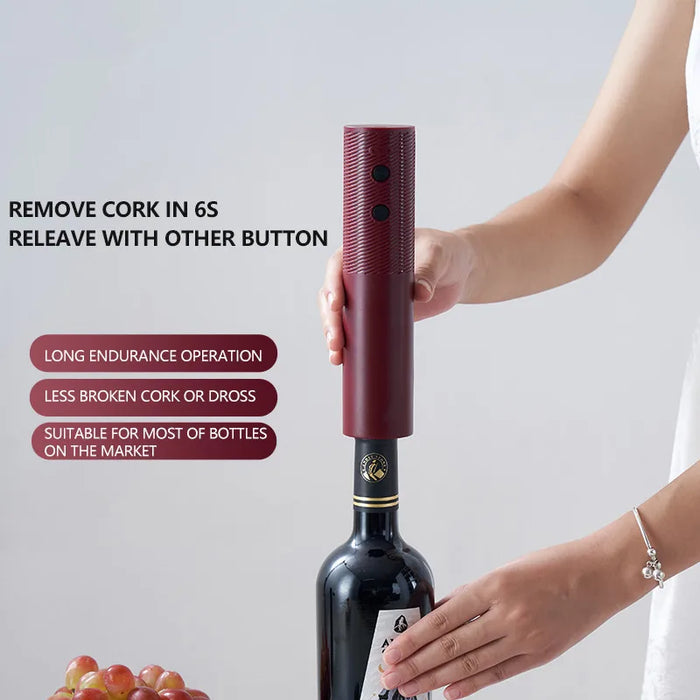 Electric Wine Bottle Opener Charged Automatic Reusable Easy Carry Red Wine Opener Gift for Waiter Women Home Kitchen Party Bar