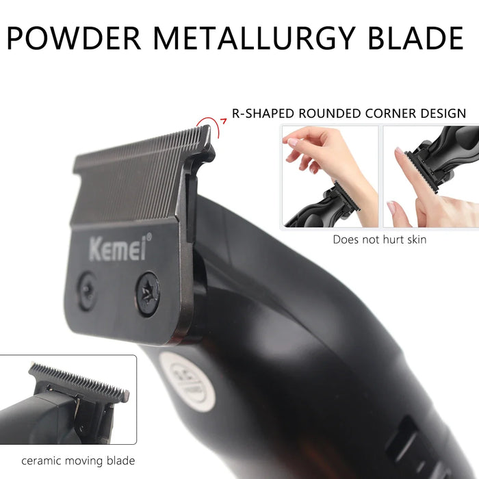 Kemei 2269 Professional Hair Trimmer 7500RPM Motor Barber Cutting Machine Powder Metallurgy Ceramic Blade Salon Oil Head Clipper