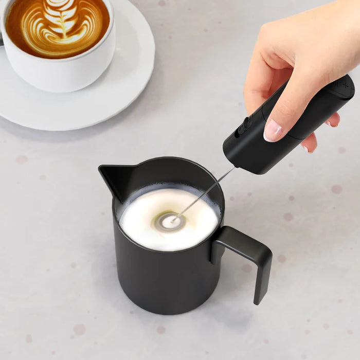 Electric Milk Frother Portable Mini Handheld Fast Foamer Coffee Cappuccino Whisk Mixer Food Blender