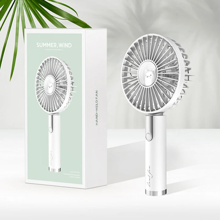 Xiaomi Summer Mini Fan Portable 3 Speed Adjustable Fans USB Rechargeable Desk Handheld Air Conditioner Cooler For Outdoor