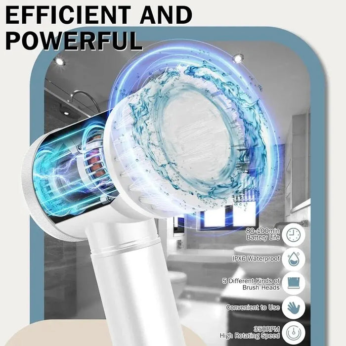 Multi-functional Electric Cleaning Brush for Kitchen and Bathroom Bathroom Cleaning Brush Power Scrubber for Kitchen Bathtub