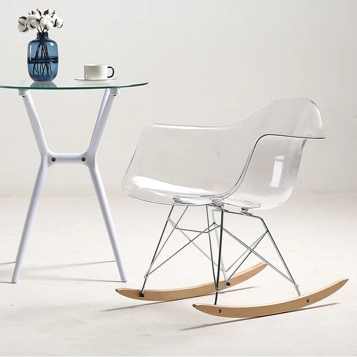 Joylove PC Chair Fashion Simple Transparent Plastic Chair Dining Chair Simple Creative Personality Dining Chair Coffee Chair