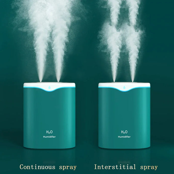 USB Portable Air Humidifier 2000ml Home Double Spray Port Essential Oil Aromatherapy Humificador Cool Mist Maker Fogger perfume