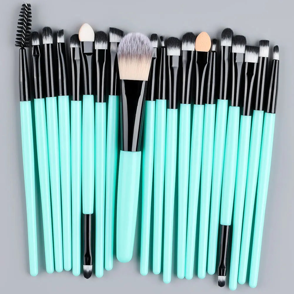 20Pcs Makeup Brushes Set Soft Fluffy  For Cosmetics Foundation Blush Powder Eyeshadow For Kabuki Beauty Blending Makeup Tools