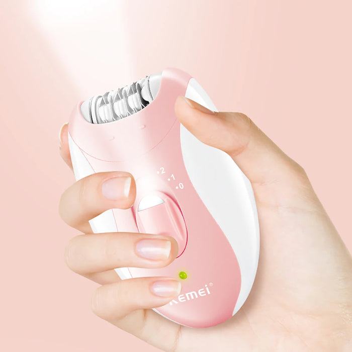 Kemei Epilator Man Women Electric Lady Body Hair Remover Removal Shaver Leg Armpit Face Hair Depilatory Rechargeable 2 Speeds