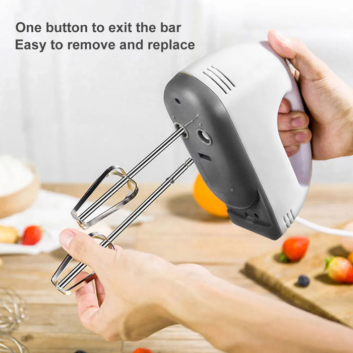 100W Electric Food Blender Whisk Manual Mini Mixer Egg Beater 7 Speeds Kitchen Baking Cake Cream Whipper Dough Mixer Tools