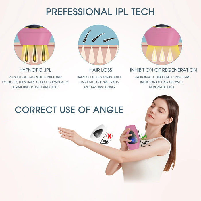 Body Bikinis 999,990 Flash IPL Pulsed Light Depilator 8 Levels Painless Permanent Laser Epilator For Women Hair Removal