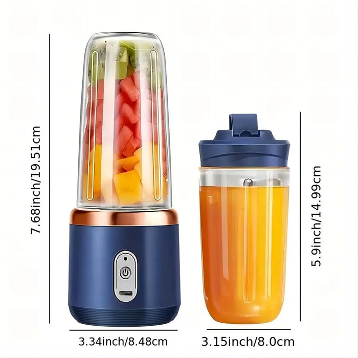 A Mini Cordless Electric Juicer Cup, Automatic Mixer Cup, Strong Power, Convenient to Carry and Clean, Enjoy Fresh Fruit and Veg