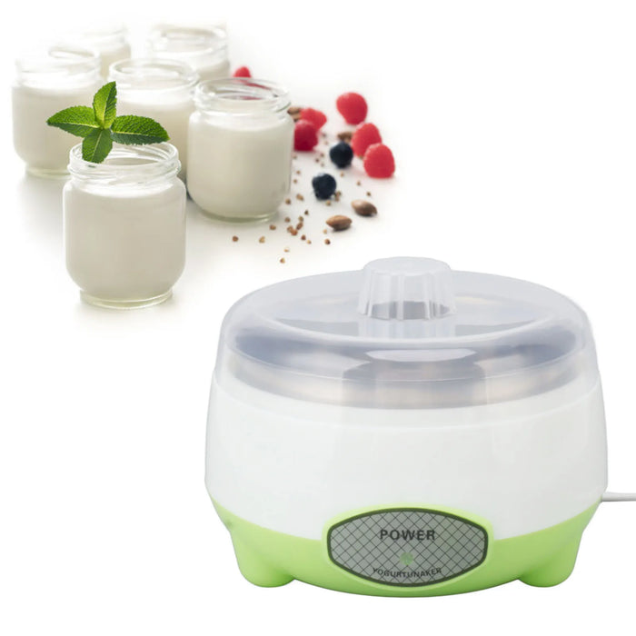 Compact Yogurt Maker Machine Stainless Steel Container Yogurt Maker for Homemade DIY Yogurt Green 15W DIY Yogurt Maker Machine