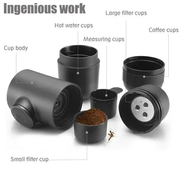 Portable mini hand pressure coffee machine Handheld pressure coffee Espresso machine office/home office travel outdoor travel