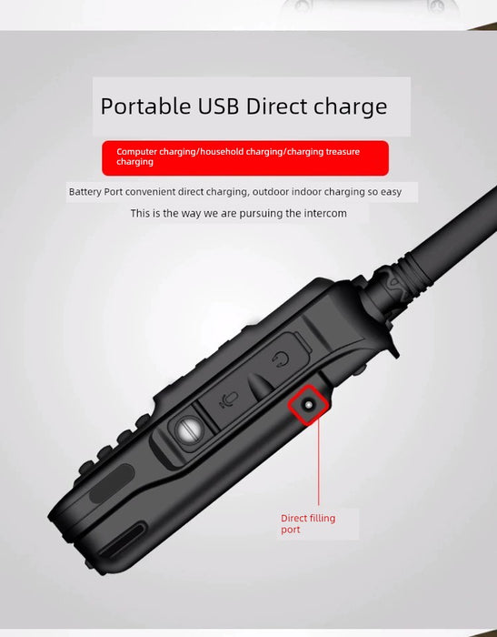 Baofeng Intercom Outdoor Unit Uv5r Handheld 7 Generation Ultimate Self-Driving Travel Outdoor Camping USB Charging Dual Frequency Intercom