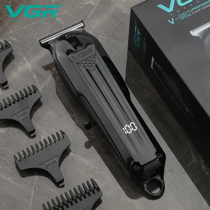 VGR Hair Clipper Trimmer Cutting Machine for Men Electric Barber Professional Barber Machines Cutter Equipment Rechargeable	v982