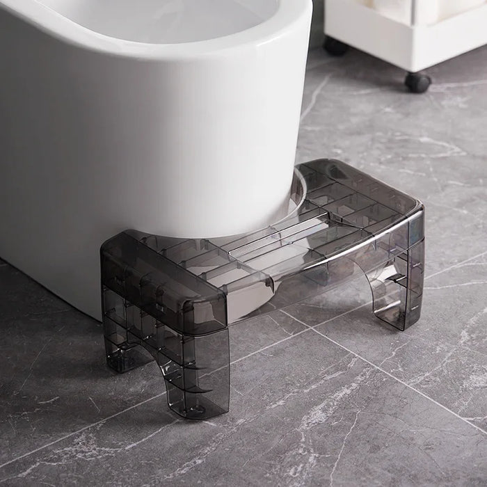 Transparent Modern Toilet Plastic Small Stool Bathroom Adult Toilet Constipation Stool Foot Stool Children Shoe Stool