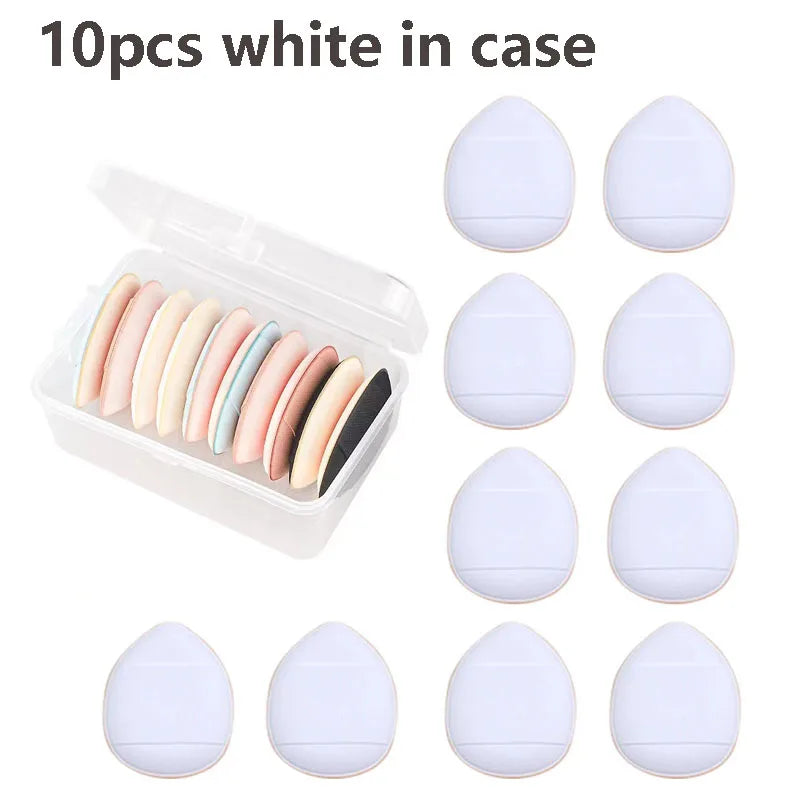 5/10Pcs Mini Finger Puff Foundation Small Air Cushion Powder Sponge Face Concealer BB Cream Cosmetic Applicator Makeup Tools