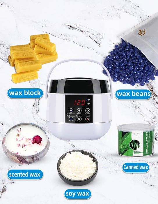 Smart Wax for Depilation Heater Machine Makers for Hair Removal Wax Parafina Depilatory Pot Professional Wax Warmer Wax Melter