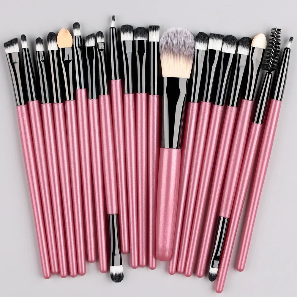 20Pcs Makeup Brushes Set Soft Fluffy  For Cosmetics Foundation Blush Powder Eyeshadow For Kabuki Beauty Blending Makeup Tools