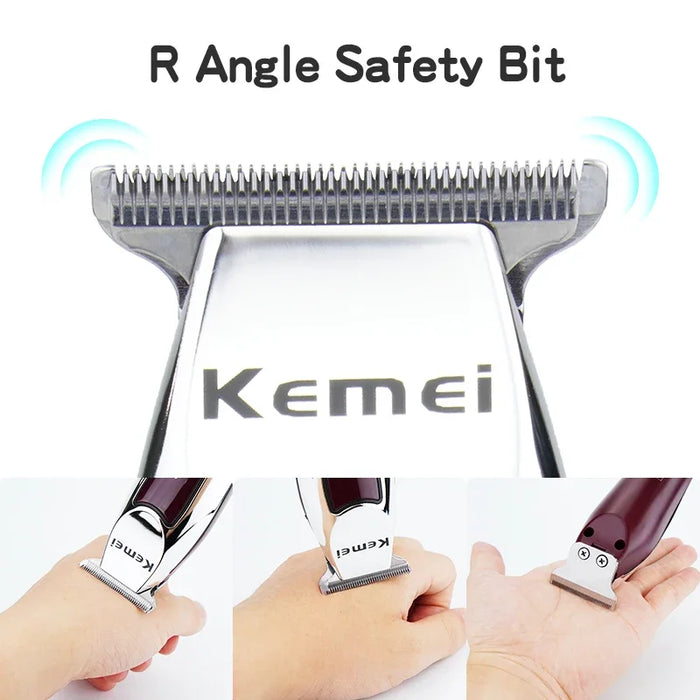 Kemei Professional Hair Cutting Machine Trimmer for Men Rechargeable Haircut Cordless Hair Clipper Electric Shaver Beard Barber