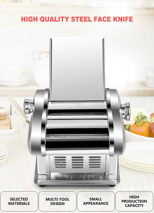 1 Blade Electric Stainless Steel Pasta Maker Machine Noodle Making Machine Dough Sheeter Dough Roller