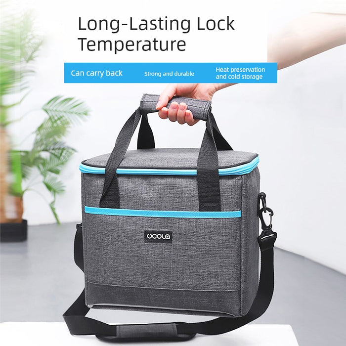 Export Big Sale Thermal Bag Aluminum Foil Thickening Heat Insulation Heattech Lunch Box Bag Bento Insulated Bag Outdoor Portable