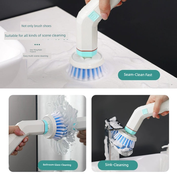 Electric Brush Shoes Machine Brush Silicone Shoes Can Be Brushed inside and outside Handy Gadget Portable Rechargeable Multifunctional Handheld Shoes Cleaning Machine