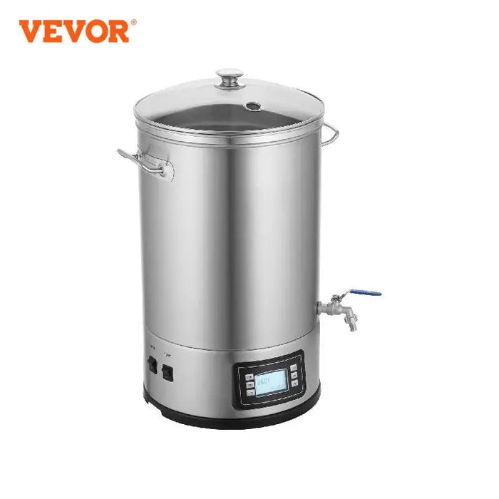 VEVOR Electric Brewing System 8 GALLON Brewing Stock Pot All-in-One Home Beer Brewer 304 Stainless Steel Brewing Supplies