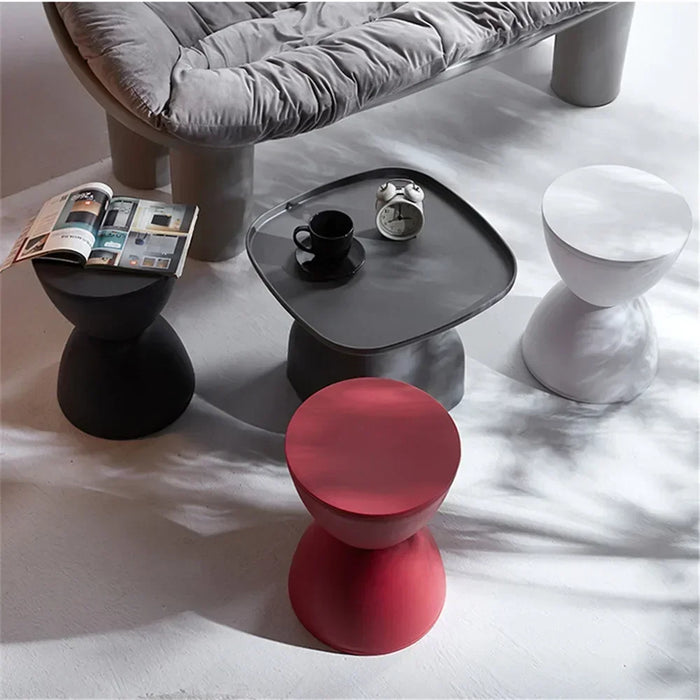 Nordic Modern Living Room Thickened hourglass Round Household Casual Simple apartment BBQ Low Stool Prince Stool Creative Shoe