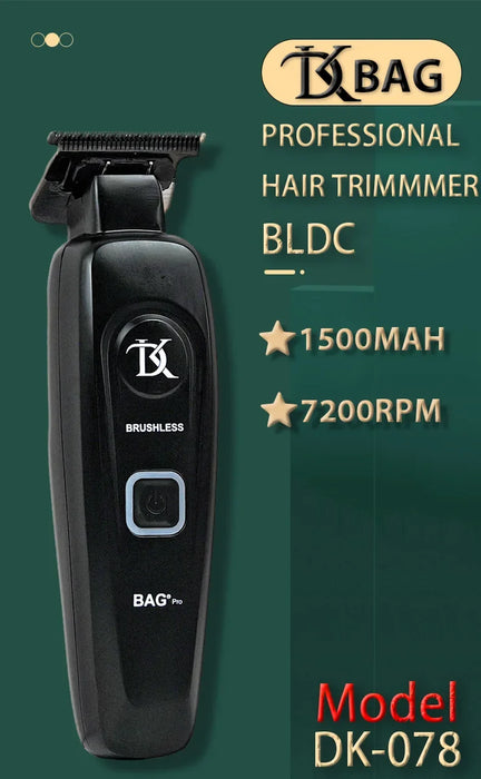 DKBAG Professional Cordless Hair Salon Electric Hair Trimmer 7200RPM Brushless Motor Haircut Machine Finish Detail Clipper