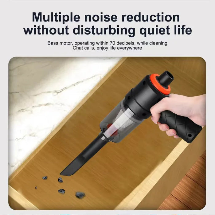 Dual use wireless handheld vacuum cleaner for blowing and suction, high-power car and household car vacuum cleaner